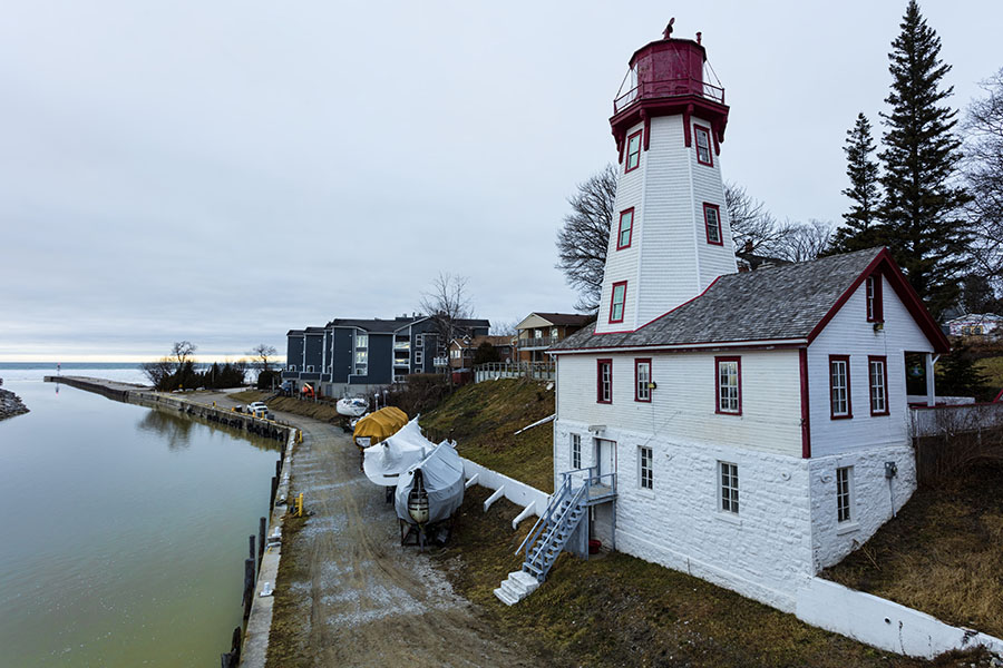 Kincardine ON - View of a Lighthouse in Kincardine Ontario